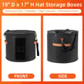 Miniatyrbild 6 av 7: Large Hat Storage Box 19' Hat Box for Large Hats Hat Boxes for Women Storage Round Hat Boxes for Men Foldable Storage Box with Lid Felt Stop