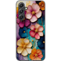 Miniatyrbild 1 av 3: Samsung Galaxy S24 Genomskinligt Skal Blommor Färger