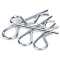 Miniatyrbild 4 av 5: 100 st Splintkilar Sortiment Kit, R-klämmor Split Splintkilar Splint Fjäder Hitch Splint för Användning på Hitch Pin Låssystem, Heavy Duty Zink