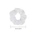 Miniatyrbillede 3 af 5: Elastiske hårbånd til piger, hvide scrunchies til batikfarvning, hårelastikker, DIY-hårscrunchies, bløde elastikker, hårtilbehør Multicolor