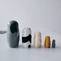 Miniatyrbild 3 av 5: 5 lager ryska Matryoshka-dockor, trä djur-ryssdockor, vackra Matryoshka-dockor, trä klassisk rysk Matryoshka, för fester,