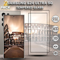Miniatyrbild 1 av 5: 2-Pack SAMSUNG S24 ULTRA 5G Skärmskydd - Härdat Glas 9H - Super kvalitet 3D