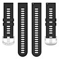 Miniatyrbild 3 av 5: Klockarmband silikon Garmin Forerunner 265S Garmin Forerunner 265S Svart 18 mm Sort 18 mm