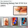 Miniatyrbild 2 av 5: -hlle Kompatibel med Samsung Galaxy Tab S7 FE 12.4 5G / S8+ Plus 5G 2022 / S7+ Plus 12.4 - Ultra DNN med Stativfunktion Slim PU Läder Passar