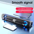 Portable Speakers Supporting a Universal 3.5mm Speaker Jack with Volume Control Knob, 2 Speakers + 2 Bass Radiators.