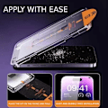 Miniatyrbild 2 av 9: Easy Install iPhone 13 Privacy Skärmskydd HD Härdat Glas transparent