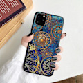 Miniatyrbild 1 av 3: iPhone 13 Pro Max Mini skal orientaliskt blått mönster Black one size Black iPhone 13 Pro Max