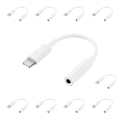 Miniatyrbild 1 av 4: Lightning / USB-C till AUX Adapter 3,5 mm Paket LightningAUXMikrofon10Pack