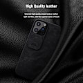 Miniatyrbild 4 av 6: iPhone 13 Pro Max - NILLKIN Qin CamShield Läder Fodral - Svart