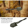 Miniatyrbild 2 av 5: Multifunktionell Camping Spade, Högkvalitativt Stål Militärt Fällbart Spade med Bärväska för Utomhus Camping Överlevnad