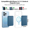 Miniatyrbild 4 av 5: Apple 14 iPhone15 MagSafe plånbok magnetiskt kortfodral Läder PU starkt magnetiskt kortfodral