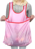 Clothes Drying Apron Portable Sleeveless Laundry Apron with Large Pocket Pink Waterproof Laundry Apron