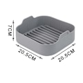 Miniatyrbild 2 av 5: Airfryer Silikonform, Ersättning för Pappersfoder, Kvadratisk Silikon Airfryer Korg, Silikon Skål