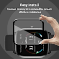 Miniatyrbild 7 av 8: [2-PACK] Amazfit GTS 4 Mini Härdat Glas 3D 0.2mm 9H Fullframe Transparent