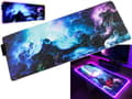 Gaming Mouse Pad with RGB LED Light - 90x40cm - Ocean Waves