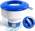 Flydende klortabletdispenser til pools 7\" diameter poolklorflåde passer til 3\" tabletter med justerbare flowventiler Balancerede swimmingpools Spas