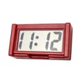 Small Digital Clock Battery Operated - Large Screen Car Clock Dashboard - Stick On Clock, Portable Car Accessories for Car Red Red