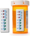 Reusable Pill Reminder Stickers with 12+ Refills, Bottle Attachment for Medicine and Vitamin Reminders, No Storage Box (White, 2-Pack)