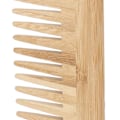 Miniatyrbild 5 av 8: Bredtandad kam flexibel struktur säkerhet miljövänlig bärbar våt hårkam bambukam för hemresa