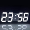Miniatyrbild 1 av 5: LED-väggklocka med digital display, glödande nattläge, justerbar elektronisk bordsklocka, väggklocka, dekoration, vardagsrum, LED-klocka [dB] White