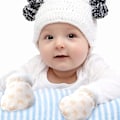 Miniatyrbild 3 av 5: 1 par nyfödda vantar handskar varma bomulls vantar baby vinter vantar (0-12 månader) stil 1