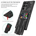 Miniatyrbild 2 av 9: Samsung S24 Ultra Stöttåligt Skal Kickstand & Kortfack ThinArmor V3