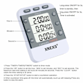 Miniatyrbild 3 av 5: Digital kökstimer magnetisk stoppur timer med klocka, magnet, 3-nivå volym, LCD-display för matlagning, sport, studier, 2 AAA-batterier