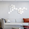 Miniatyrbild 4 av 6: 24-pack hexagonformade spegelväggsdekaler, 3D hexagonformade akrylspeglar för pojkar flickor, barnrum, sovrum, vardagsrum i hemmet, TV-inställning
