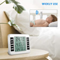 Miniatyrbild 4 av 4: Kyl- och frys termometer, digital kyltermometer med 2 sensorer, termometer för frys med temperatur larm