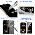 Miniatyrbild 6 av 9: 2 PACK - Samsung Galaxy A13 5G (6.5 Tums), Sekretess Skärmskydd - Privacy Screen Protector