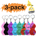 Miniatyrbild 1 av 2: 3-pack Simple dimple, MINI Pop it Fidget Finger Toy / Leksak- CE multifärg