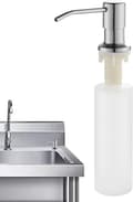 Miniatyrbilde 9 av 9: 304 rustfritt stål såpedispenser vask trykk-type vaskemiddeldispenser 350ml utskiftbar flaske