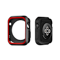 Miniatyrbild 5 av 9: iWatch 4/5 - Stilrent Skyddande TPU Skal Svart/Röd 44mm Svart/Röd 44mm
