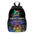 Minecraft Ryggsäck för Barn Skolväska Karaktärsväska (ROG) B