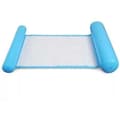 Multifunctional Blue Floating Hammock. 4-in-1 Inflatable Pool Mat, Reclining Floating Hammock.