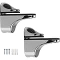 Adjustable 2-piece Glass Shelf Bracket, Support for Wood/Glass Shelves 5 to 21 mm Thick
