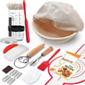 Komplett surdegsstartkit med jäskorg och glasburk för brödbakning
