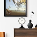 Miniatyrbild 3 av 5: Klassisk väckarklocka i metall, tyst väckarklocka liten analog bordsklocka för sängbord, sovrum, kontor black white