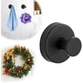 Extra Strong Black Suction Cup Hook for Wreaths on Glass - Bathroom, Towels (1 pc) SUCTION CUP