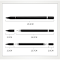 Miniatyrbild 8 av 8: INF 2 i 1 Styluspenna med skrivfunktion Vit 1-pack