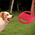 Miniatyrbild 3 av 5: Flygande hundskiva leksak, gummi hundbitresistent utomhusträning hämta ljudtillverkare flyta husdjur leksak, tuff träningsflygande skiva leksak för