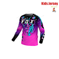 Miniatyrbild 3 av 7: BAT FOX Kids Downhill-tröja Camiseta Enduro MTB-tröja Quick-Dry Barn Offroad DH Mountain Bike Motocross-tröjor KA-CL060 M KA-CL060 M