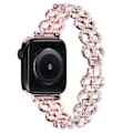 Miniatyrbild 3 av 6: Apple Watch 38/40/41mm Metal Bling Armband Roséguld