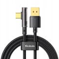 Miniatyrbillede 3 af 10: MCDODO VINKLET USB-C KABEL HURTIGOPLADNING TIL SAMSUNG USB TYPE C 6A 100W 2M