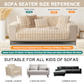 Miniatyrbild 5 av 5: Kanin Plysch Soffa Överdrag L Form 1/2/3/4 Sits Soffa Överdrag Hörnsoffa U Form, 2023 Ny Universal Halkskyddad Soffa Skydd, Super Mjuk Soffa pink pink 90*180cm