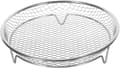 Airfryer grill, airfryer korg, bricka, airfryer i rostfritt stål, silver