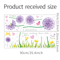 Miniatyrbild 4 av 5: Förpackning med 2 Väggdekaler Maskros Vardagsrum Väggdekaler Blommor Väggdekaler Sovrum Väggdekaler Barnrum Fönstertatuering för limning
