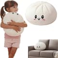 25CM Jättedumpling Squishy Kudde Supermjuk Långsamt Stigande Stresslindrande Leksak, Söt Tecknad Design för ADHD, Ångestlindring