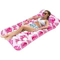 Inflatable Pool Mattress. Foldable Inflatable Lounger. Float Mattress for Adults. 176 x 86 x 2 cm