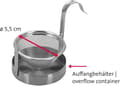 Miniatyrbillede 5 af 7: Shake-shake 304 tefilter i rustfrit stål tekande tefilter kaffefilter vandkopfilter flad bund høj densitet mesh